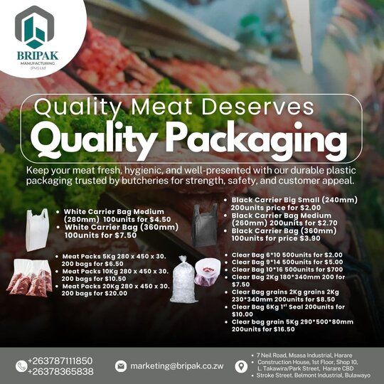 Meat packaging bags