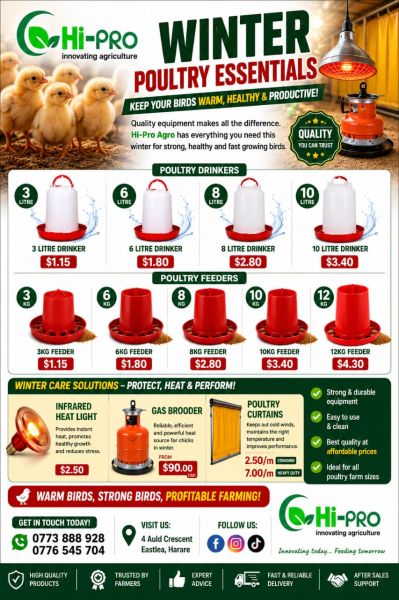 Winter Poultry essentials now available at HI-PRO Agro!